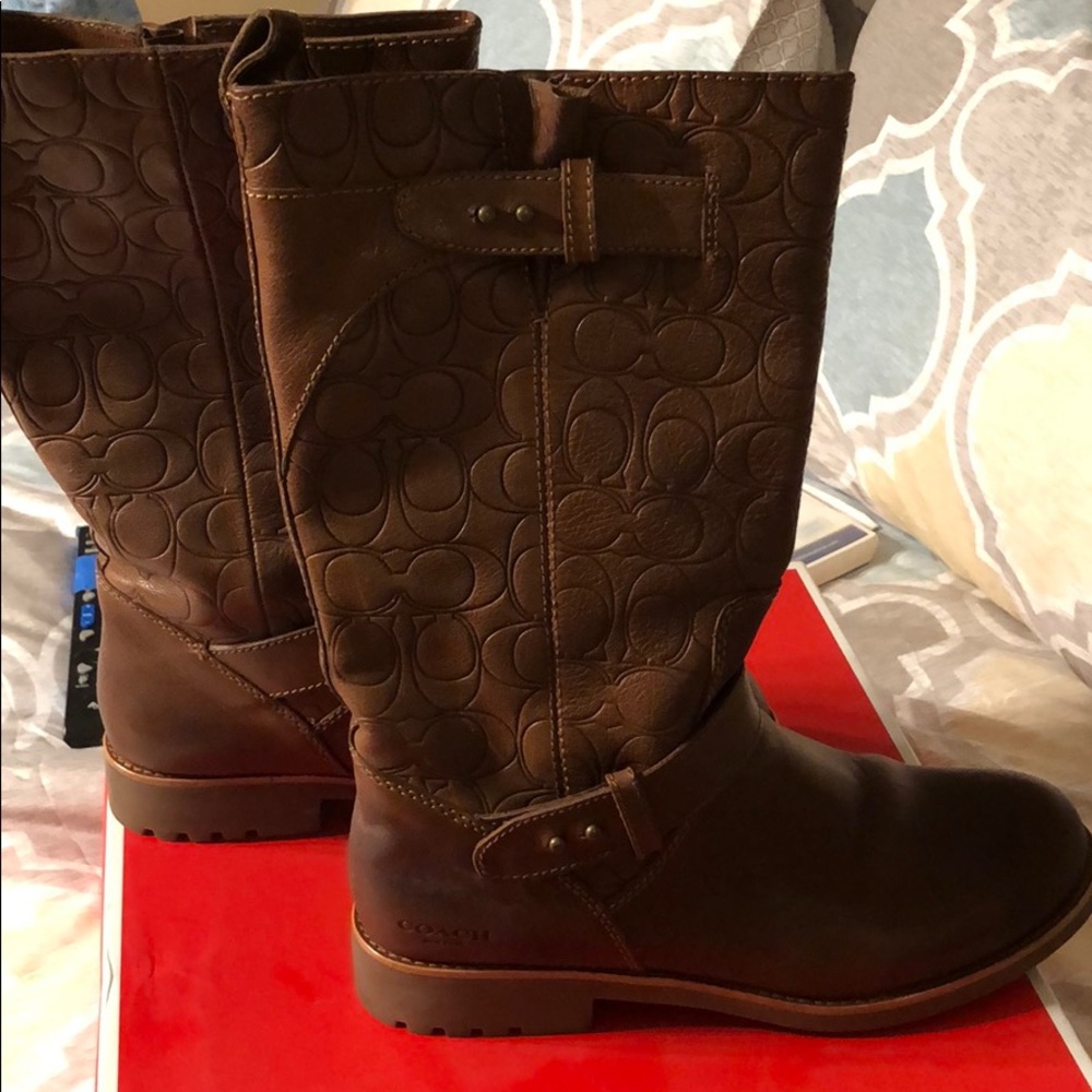 Coach brown boots